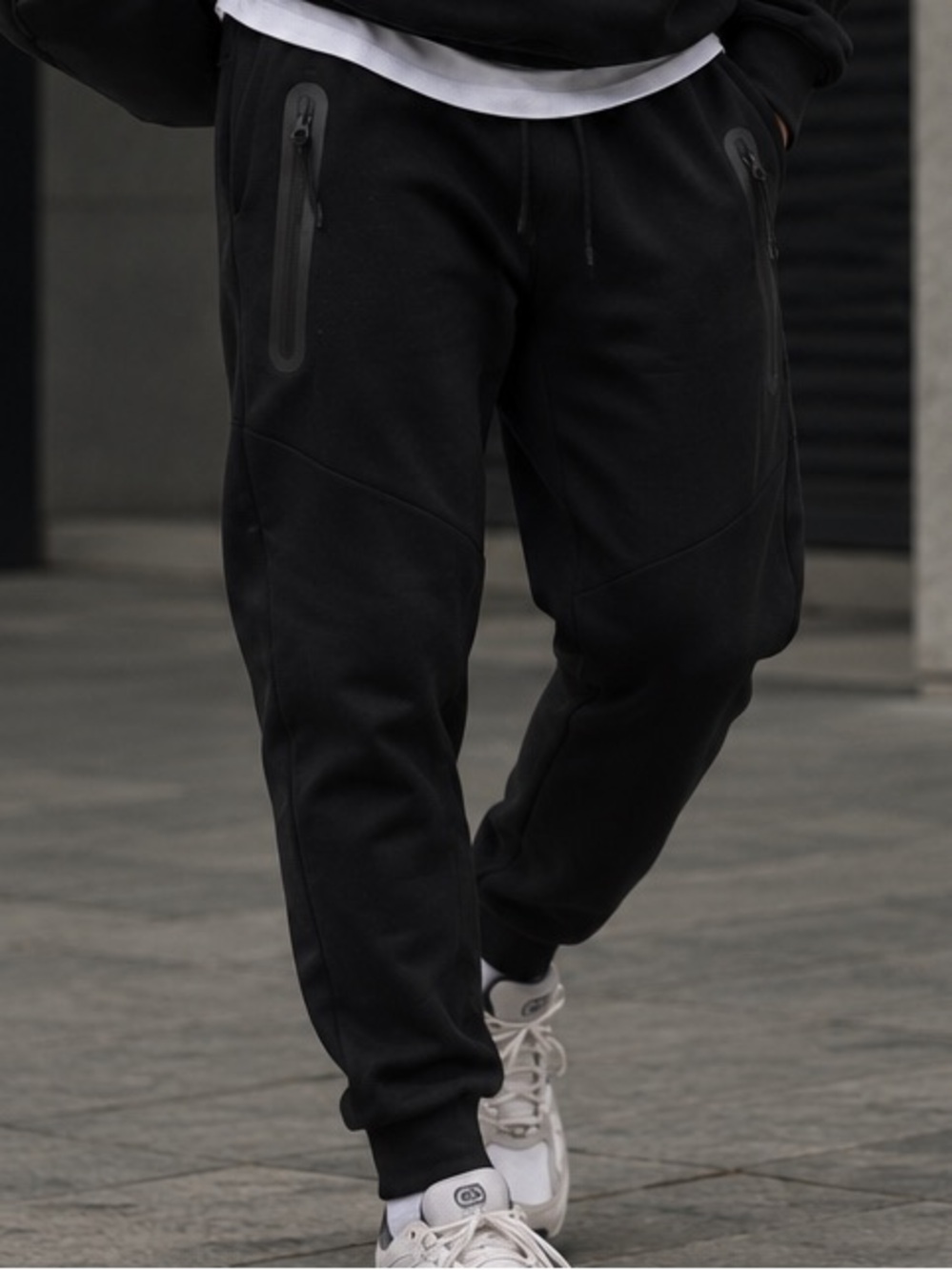 Athletex Performance Apparel Black Fleece Jogger Pants Size L NWT